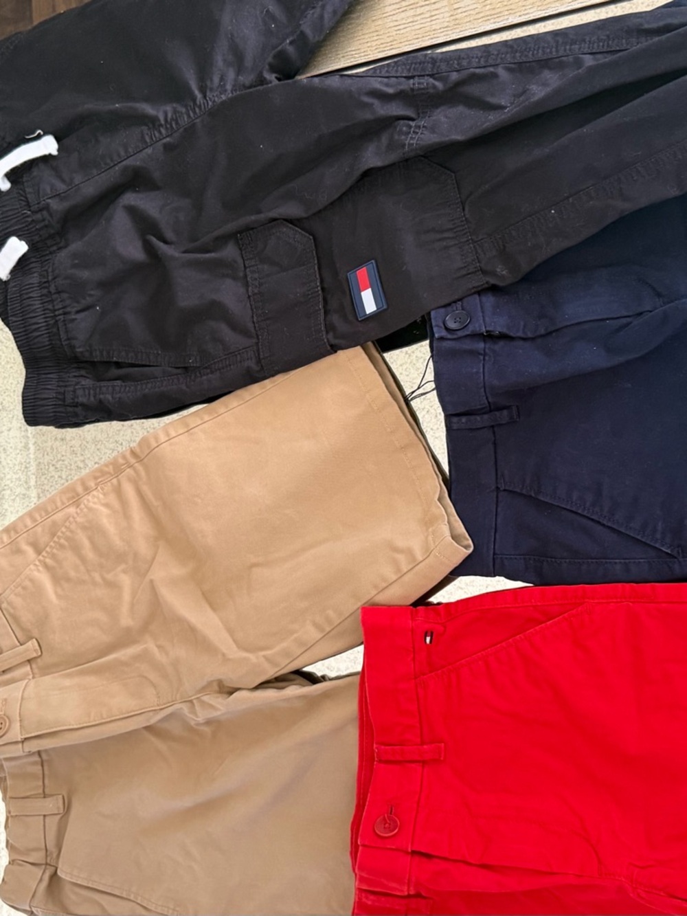 4 peace Tommy Hilfiger Kids pants and shorts bundle